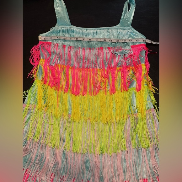 Colorful Fringe Women's Dress size S NWT - Picture 13 of 15